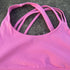 Solid Color High Waist Gym Yoga Short Legging Set Tight Women Cross Back High Impact Shoulder Strap Fitness Bra Top Sportwear