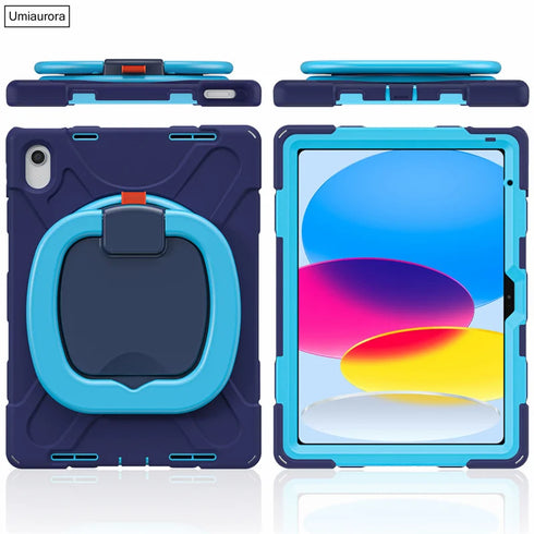 For IPad 7th 8th 9th 10.2 10th Gen Air 2 3 4 5 10.9 Mini 6 9.7 Pro 11 12.9 2022 Case Rotation Handle Stand Kids Shockproof Cover (Copy)