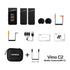 Comica Vimo C 2.4G Mini Wireless Lapel Microphone with Charging Case, for Smartphone Camera Podcast Interview YouTube Facebook