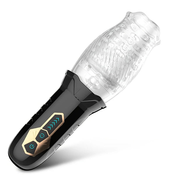 7 Thrusting & Vibrating Stimulation Modes Male Masturbator Cup Mens Realistic 3D Sleeve for Male Masturbation Penis Training 18+