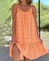 2026 Summer New Cross border Amazon European and American Leisure Style Printed Sleeveless Large Swing Strap Dress