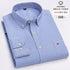 100% Cotton Oxford Men's Shirts Long Sleeves Plaid Soft Regular Fit Formal Dress Shirt Pocket Social Blouse Male Clothes S-7XL