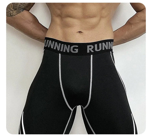Mens Tight Compression Pants Quick Dry Fit Sportswear Running Tights Men Legging Fitness Training Sexy Sport Gym Leggings