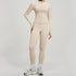 SVEIC Women's Two Piece Tracksuit Yoga Set Long Sleeve Jacket High Waisted Leggings Breathable Gym Clothes For Women Sportswear