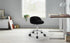 WOLTU Swivel Office Stool with Wheels Height Adjustable Computer Chair With Low Backrest Work Roller Rocker Dressing Stool