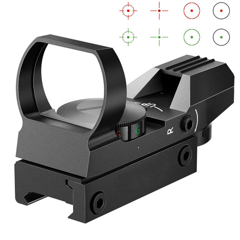 Tactical Red Green Dot Sight Scope Optics scope Red Dot Sight Hunting Optics Reflex Sight with 20mm Rail