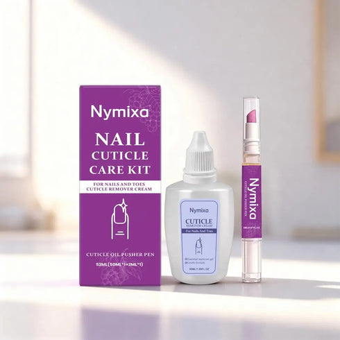 1/2set Nail Cuticle Care Kit,Nail Soften Oil Cuticle Remover for Gel Overgrown Cuticles Soften Eliminating Exfoliant for Nails
