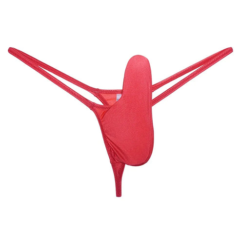 YAULAANG Sexy men's gloss gay underwear oily G-Strings thong Shiny low-waisted High Elasticity mens lingerie