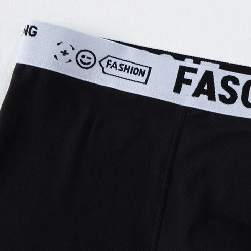 4/10 Piece Men's And Teenagers' Four Season Black Basic Versatile Elastic Waisted Underwear Boxer Shorts Plus Size Sport Shorts