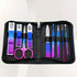 6-18pcs Set Professional Stainless Steel Manicure & Pedicure Kit Precision Nail Care with Travel Case with Nail Clipper Scissor