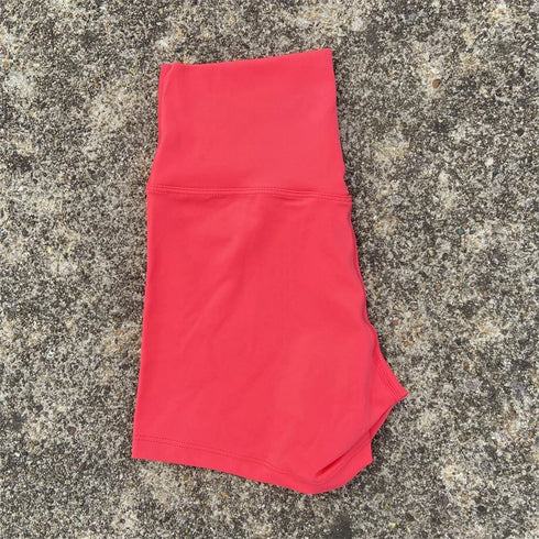 Sexy Solid Color Women Fitness Sport Short High Waist Athletic Yoga Short Leg Cycling Comprehensive Training Jogging Squat Proof