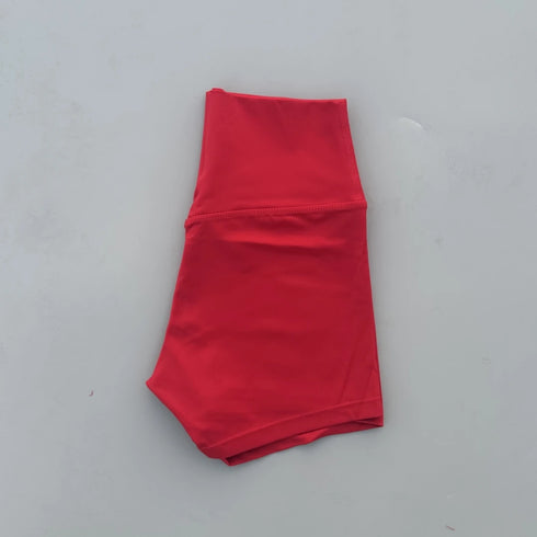 Sexy Solid Color Women Fitness Sport Short High Waist Athletic Yoga Short Leg Cycling Comprehensive Training Jogging Squat Proof