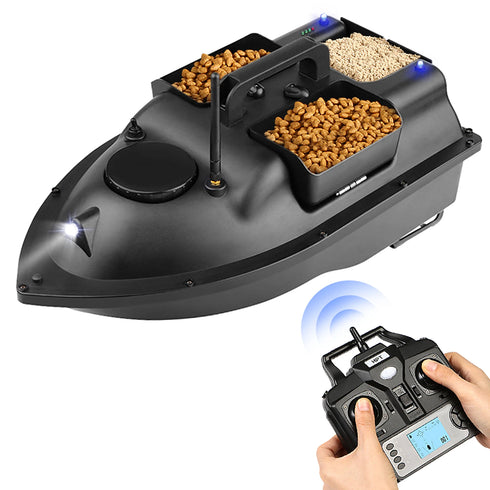 Modern GPS Fishing Bait Boat with 3 Bait Containers 12000mAh Wireless Bait Boat with Automatic Return Function Various styles