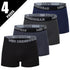 4/10 Piece Men's And Teenagers' Four Season Black Basic Versatile Elastic Waisted Underwear Boxer Shorts Plus Size Sport Shorts