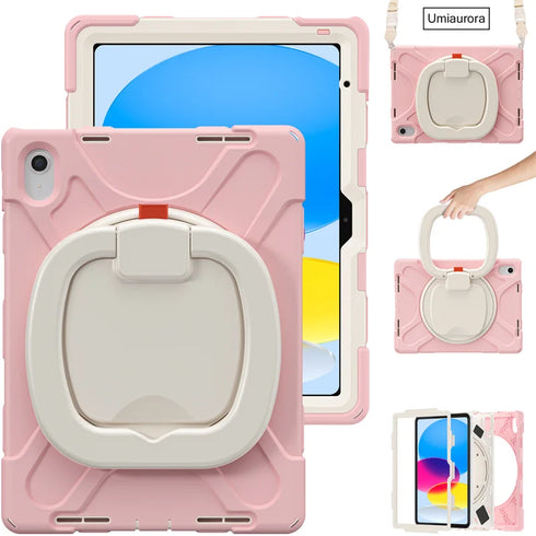 For IPad 7th 8th 9th 10.2 10th Gen Air 2 3 4 5 10.9 Mini 6 9.7 Pro 11 12.9 2022 Case Rotation Handle Stand Kids Shockproof Cover (Copy)