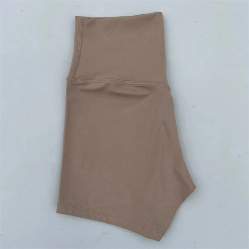 Sexy Solid Color Women Fitness Sport Short High Waist Athletic Yoga Short Leg Cycling Comprehensive Training Jogging Squat Proof