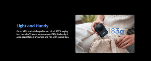 DJI Osmo 360 Standard Bundle 360 Camera with 1 Inch ° Imaging ° Video in 8K Native ° Photo in 120MP DJI Osmo 360