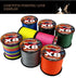 8 Strands Multifilament Fishing Lines Sea Wire Fly Carp Braided Line X8 Spinning Lure Fishing Cord for Bass 300m/500m 18lb-78lb