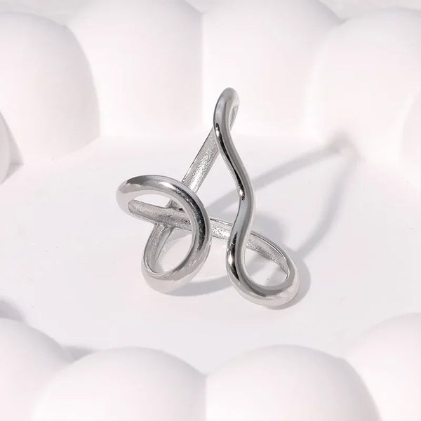 LATS Stainless Steel Gold Color Rings for Women Men 2024 Colorfast Popular Party Personalized Exaggerated Charms Jewelry Gifts