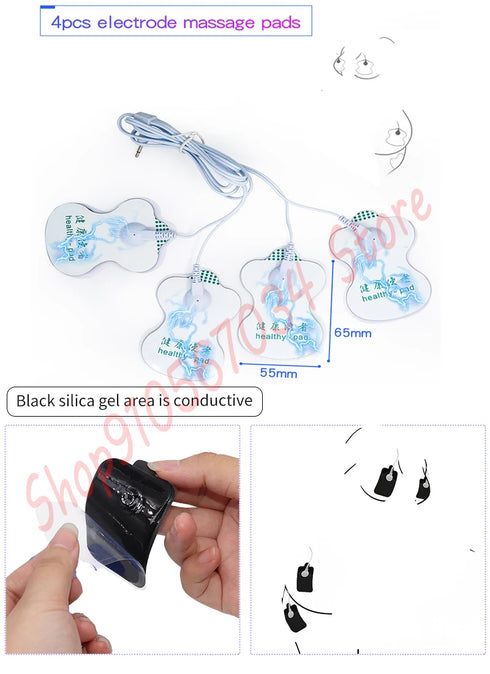 Electric Shock Nipple Clamps BDSM Bondage Labia Clip Clit/Penis Stimulator E-stim Massage Glove/Pad SM Roller Sex Toy For Couple