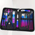 6-18pcs Set Professional Stainless Steel Manicure & Pedicure Kit Precision Nail Care with Travel Case with Nail Clipper Scissor