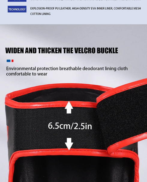 Professional Free Fighting Leg Protector with Foot Back Sanda Boxing Fighting Taekwondo Protective Equipment Adult and Children