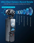 4K HD Video Recording Camera with 1.9" CMOS, USB Rechargeable, 180° Rotating Action Camcorder for Vlogging, Live Streaming