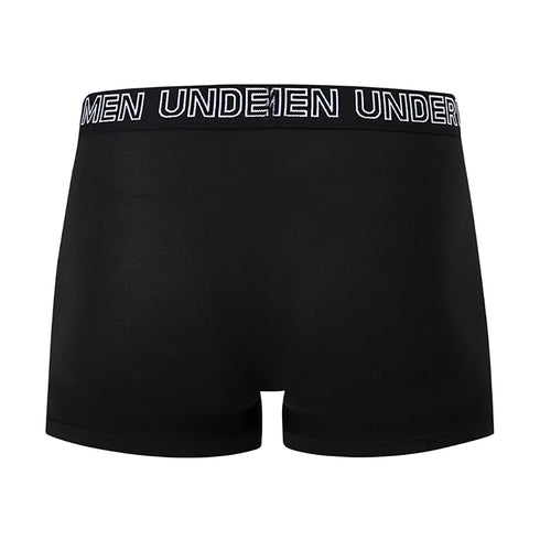 4/10 Piece Men's And Teenagers' Four Season Black Basic Versatile Elastic Waisted Underwear Boxer Shorts Plus Size Sport Shorts