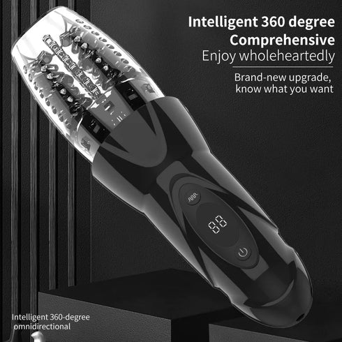 7 Thrusting & Vibrating Stimulation Modes Male Masturbator Cup Mens Realistic 3D Sleeve for Male Masturbation Penis Training 18+