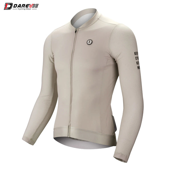 DAREVIE Cycling Jersey Small Size SPF 50+ Training Level Men Women Long Sleeves Cycling Jersey Breathable Man Cycling Maillott