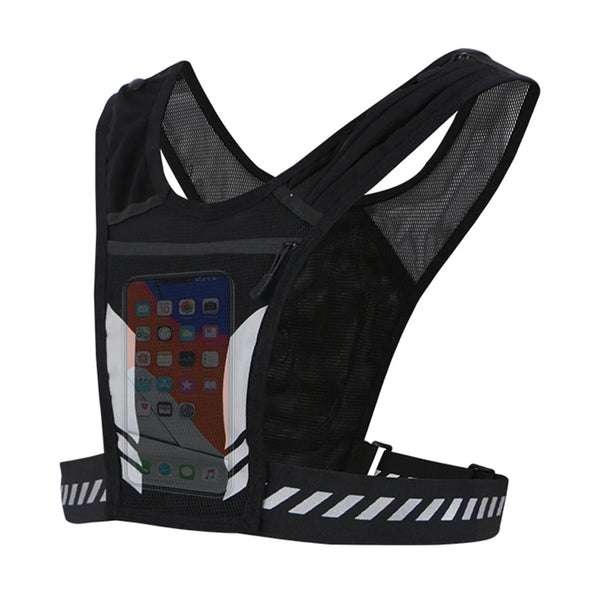 Ultra Light Running Vest with Phone Pocket Water Bottle Holder Breathable Hydration Pack for Outdoor Cycling Hiking Trail