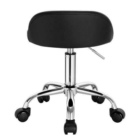WOLTU Swivel Office Stool with Wheels Height Adjustable Computer Chair With Low Backrest Work Roller Rocker Dressing Stool