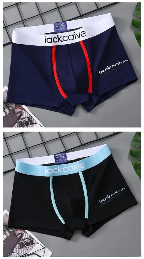 3Pcs Male Panties Cotton Men's Underwear Boxers Breathable Man Boxer Printed Underpants Comfortable Shorts Men Underwear M-3XL
