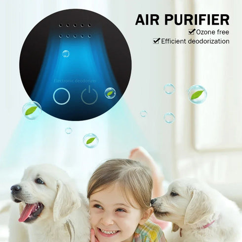 O3 Ozone Generator Efficient Deodorant Air Purifier Deodorizer USB/Battery Powered for Cabinet Refrigerator Car Bathroom