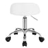 WOLTU Swivel Office Stool with Wheels Height Adjustable Computer Chair With Low Backrest Work Roller Rocker Dressing Stool