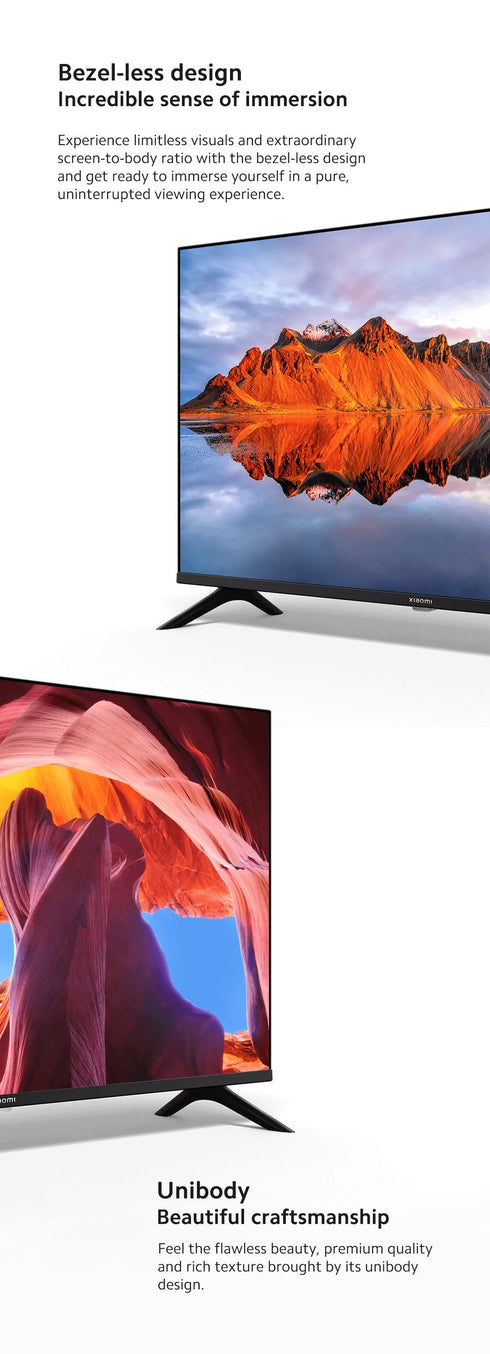 Xiaomi TV A 32, Compact Size With Colorful Screen, Dynamic Sound With Dolby Audio™, DTS-X And DTS Virtual:X, Top-end Metal Fini