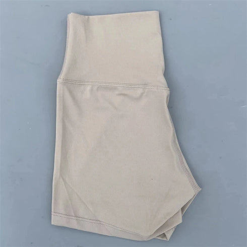 Sexy Solid Color Women Fitness Sport Short High Waist Athletic Yoga Short Leg Cycling Comprehensive Training Jogging Squat Proof