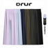 DRUR Women's High Waisted Capri 3/4 Length Yoga Leggings With Tummy Control Flare Pants for Gym Running Dance Clothes Summer New