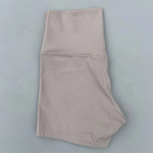 Sexy Solid Color Women Fitness Sport Short High Waist Athletic Yoga Short Leg Cycling Comprehensive Training Jogging Squat Proof