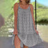 2026 Summer New Cross border Amazon European and American Leisure Style Printed Sleeveless Large Swing Strap Dress