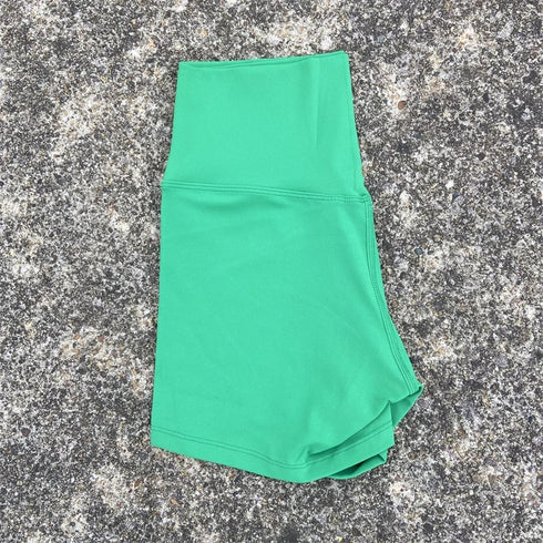 Sexy Solid Color Women Fitness Sport Short High Waist Athletic Yoga Short Leg Cycling Comprehensive Training Jogging Squat Proof