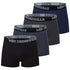 4/10 Piece Men's And Teenagers' Four Season Black Basic Versatile Elastic Waisted Underwear Boxer Shorts Plus Size Sport Shorts