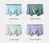MIIOW 3Pcs Ice Silk Man Underwear Boxer Metal Fiber Antistatic Men Underpants Seamless Cut Hem Men's Panties Boxers Shorts Trunk