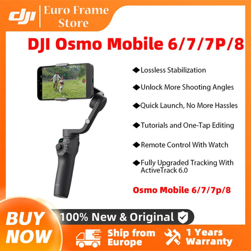 DJI Osmo Mobile 6/7/7P/8 Handheld Gimbal 3-Axis stabilisation activefollow 5.0 Built-In Extension Red Original Brand in stock