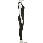 Pencil Jumpsuit Women New Full Seasons Casual Fitness Sporty Playsuit Sleeveless Slim Activewear All In One Jumpsuit Clothing