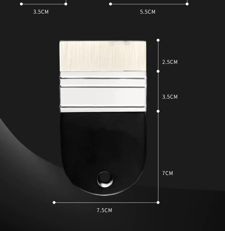 3 Pcs Oil Painting Nylon Pen Set Gouache Acrylic Small/Medium/Large Sizes Flat Head Brush Wood Handle Painting Tools for Fine