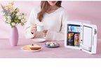 4L Mini Refrigerator Multifunction Cosmetics Cosmetic Dormitory Cooler Fridge Dual-use for Home Car Small Portable Fridge Mirror