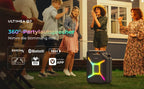 ULTIMEA 300W Portable Wireless Partybox Karaoke Speaker Bass Boost RGB APP Control IPX4 Powerful Outdoor Party Blutooth Speakers