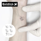 Heart butterfly Temporary Tattoo,Lasts To 15 Days New Technology Magic Waterproof Semi Permanent Sticker.