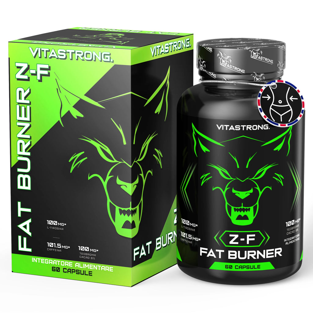 Fat Burner Z-F Vitastrag-Slimming Capsules, Fat Burn Supplement for Men and Women, Rhodiola Rosea, Chromium Picolinate, Caffeine, Chilli, Iodine, Vitamin B3 Pure Niacin